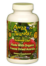 Load image into Gallery viewer, Organic &amp; Kosher Freeze Dried PURE Acerola Cherry Capsules.  Massive immune system support!
